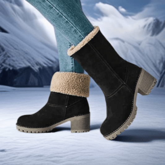 Bottes mi-hautes en laine