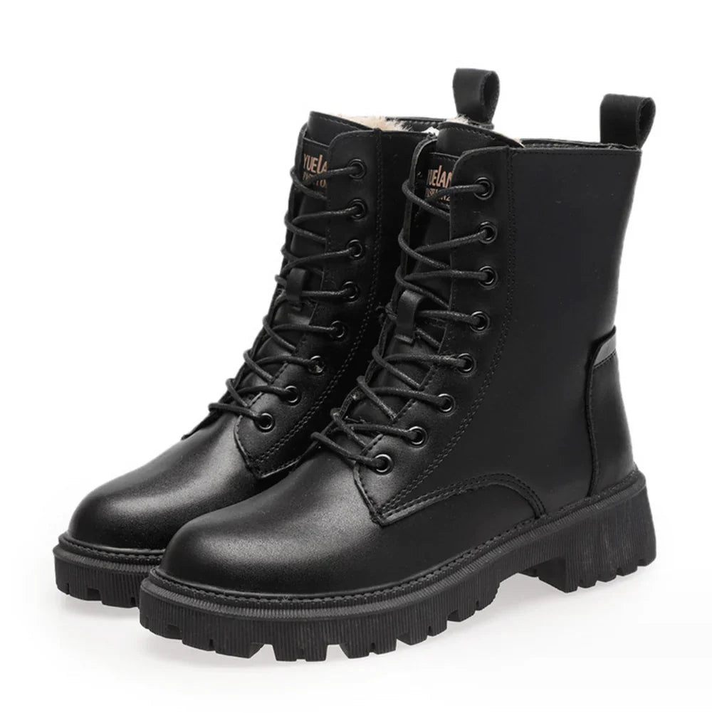 Vitto™ Bottes d'hiver fourrées en cuir