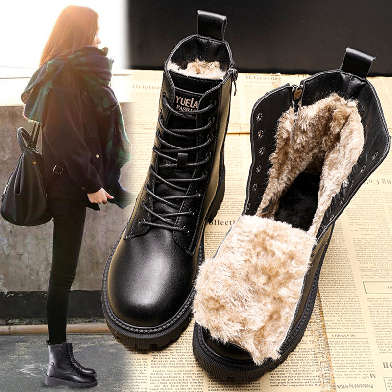 Vitto™ Bottes d'hiver fourrées en cuir